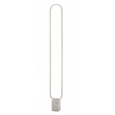 OSTAJ FL 24W Stojací lampa, základna černý mramor, těleso hliník, povrch bílá, difuzor plast opál, LED 24W, 1200lm, teplá 3000K, stmívání, 230V, IP20, tř.2, rozměry 180x1490x25mm.