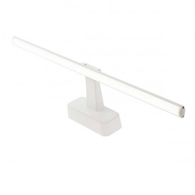 JULIOS 12W Nástěnné svítidlo, nastavitelný sklon svícení, těleso plast bílá mat/černá mat, difuzor plast opál, LED 12W, neutrální 4000K, 957lm, 230V, IP20, tř.1, rozměry 595x60x155mm.