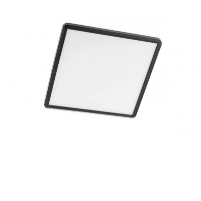 SYLVICO SQ 24W, IP54, CCT Stropní svítidlo, těleso plast černá mat, dif plast opál, LED 24W, CCT nastav teplota teplá 3000K-denní 6500K pomocí vypínače, 1900lm, 230V, IP54, tř.2, rozměry 294x294x23mm, svítí nahoru/dolů.