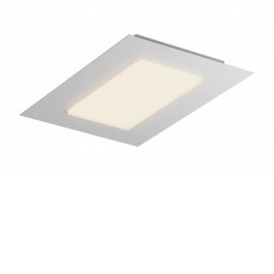 EXTURA RC 36W CCT Stropní svítidlo, těleso kov, povrch bílá, dif plast opál, LED 36W, 4100lm, přepín. CCT teplota teplá 3000K/neutr 4000K/denní 6500K, Ra80, 230V, IP20, tř.2, rozměry 500x50x350mm.