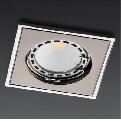 BALI 1x50W GU5,3 Vestavné stropní bodové svítidlo, těleso hliník, povrch kov-chrom, pro žárovku 1x50W, GU5,3, 230V, IP20, tř.3, rozměry 75x75x25mm