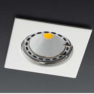 BALI 1x50W GU5,3 Vestavné stropní bodové svítidlo, těleso hliník, povrch bílá mat, pro žárovku 1x50W, GU5,3, 230V, IP20, tř.3, rozměry 75x75x25mm