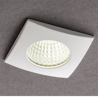 MOTO SQUARE LED 1x3W Vestavné stropní bodové svítidlo, těleso hliník, povrch bílá mat, difuzor polykarbonát, LED 1x3W, 162lm, neutrální 4000K, 230V, IP20, tř.1, rozměry 42x35x38mm