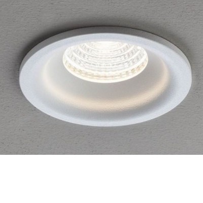 ROSKOV Vestavné stropní bodové svítidlo, těleso hliník, povrch bílá mat/černá mat, LED 9W/958lm/teplá 3000K, 9W/1008lm/neutrální 4000K, 230V, IP20, tř.2, rozměry d=90mm, h=65mm.