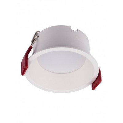 VERA BI 7W Stropní podhledové bodové svítidlo, těleso hliník, povrch bílá, dif. plast opál, LED 7W, 702lm, neutrální 4000K, vyzař. úhel 90°, Ra95, 230V, IP20, tř.1, rozměry d=82mm, h=48mm.