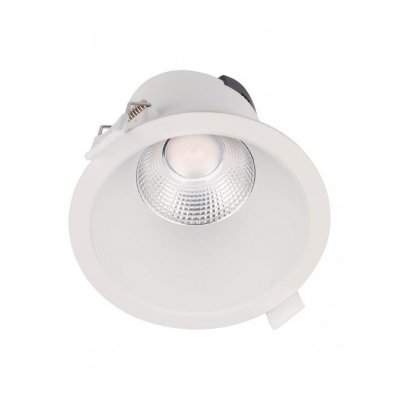 CHURKY BI 9W Stropní podhledové bodové svítidlo, těleso hliník, povrch bílá, LED 9W, 1010lm, teplá 3000K, vyzař. úhel 40°, Ra80, 230V, IP20, tř.2, rozměry d=103mm, h=91mm.