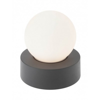 FREC PL/WL 1x28W E27 IP44 Stropní nebo nástěnné venkovní svítidlo, těleso hliník, povrch tm. šedá, difuzor plast opál, pro žárovku 1x28W, E27, 230V, IP44, tř.1, rozměry d=150mm, h=192mm.