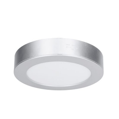 AALEN BI 24W CCT IP54 Stropní přisazené/podhledové svítidlo, kruhové, těleso plast stříbrná, difuzor plast opál, LED 24W, 2040lm, přepín. CCT  teplá 3000K-denní 6000K, vyzař úhel 160°, 230V, IP54, d=300mm, h=29mm.