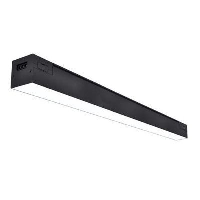 LABOR LED 24W, 36W, 50W, 60W Stropní, nebo závěsné svítidlo, materiál hliník, povrch černá, difuzor plast opál, LED 24W/36W/50W/60W, neutrální 4000K, vyzař. úhel 60°, Ra80, 230V, IP20, tř.1, rozměry dle typu.