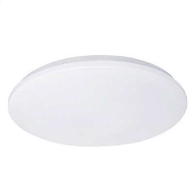MAYS LED 18W stmívatelné VÝPRODEJ Stropní svítidlo kulaté, základna kov, povrch bílá, difuzor plast opáll, LED 18W, 1260lm, neutrální bílá 4000K, STEP stmívání stiskem vypínače, 230V, IP20, tř.1, rozměry d=330mm, h=60mm