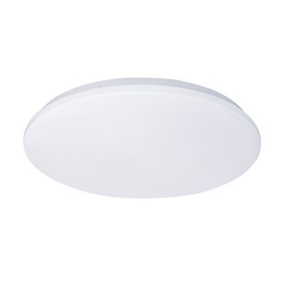 LUKS R 15W Stropní svítidlo, základna kov, povrch bílá, difuzor plast opál, LED 15W, 1200lm, teplá 3000K/neutrální 4000K, 230V, IP20, tř.1, rozměry d=260mm, h=60mm.