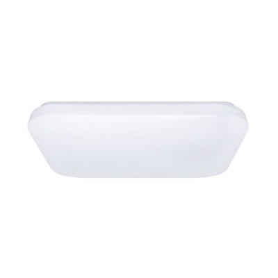 LUKS SQ 15W Stropní svítidlo, základna kov, povrch bílá, diifuzor plast opál, LED 15W, 1200lm, teplá 3000K, 230V, IP20, tř.1, rozměry 280x280x60mm.