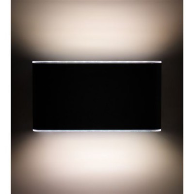 ASTRIDO WL 12W CCT IP54 Nástěnné venkovní svítidlo, těleso hliník, povrch černá, difuzor plast opál, LED 12W, 800lm, přepínatelná. CCT teplota teplá 3000K-denní 6000K, Ra80, 230V, IP54, rozměry 175x90x45mm, svítí nahoru/dolů.
