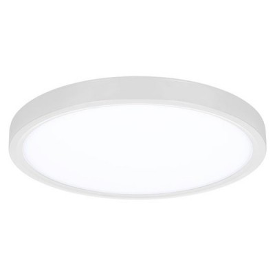 KRUIT 60W CCT Stropní svítidlo, těleso kov, povrch bílá, dif plast opál, LED 60W, 4500lm, dálk.ovl. nast. CCT teplá 3000K-denní 6500K, stmívání, 230V, IP20, rozměry d=500mm, h=30mm.