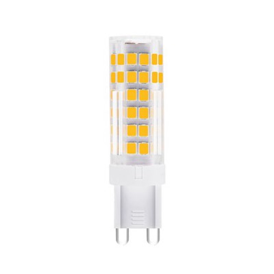 LED žárovka G9 4,5W/400lm LED žárovka, těleso plast bílá, krycí plast transparentní, LED 4,5W, teplá 3000K, 400lm, Ra80, G9, 230V, rozměry d=16mm, h=61mm