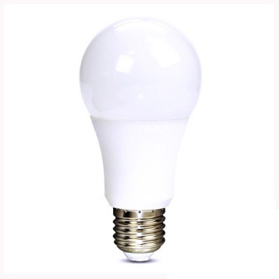 LED žárovka E27 10W 810lm Světelný zdroj LED žárovka, základna hliník, povrch bílá, difuzor plast opál, LED 10W, E27, A60, teplá 3000K, 810lm, vyzař úhel 270°, stř. život. 25.000hod, 230V, rozměry d=60mm, h=117mm