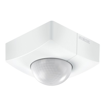 MRENTIV 360°/180° 2000W, IP54 PIR - kvalitní stropní přisazený pohybový senzor, záběr 360°/180°, dosah 23x6m, čas sepnutí 5s-15min, soumrak 2-1000lx, COM1, max.2000W max 8 zářivek, teplota -20-50°C, 230V, IP54, 95x95x65mm