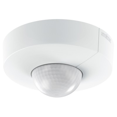 STROPPIX R 360°/180°, 2000W, IP54 PIR - kvalitní stropní přisazený pohybový senzor, záběr 360°/180°, dosah až 20m, čas sepnutí 5s-15min, soumrak 2-1000lx, montážní výška 2,5-4m, max.2000W max 8 zářivek, teplota -20-50°C, 230V, IP54, 95x95x65mm