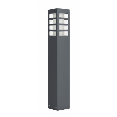 TASI III Sloupkové venkovní svítidlo, těleso hliník, povrch šedočerná, difuzor plast opál, pro žárovku 1x18W, E27, 230V, IP54, rozměry 750x80x80mm