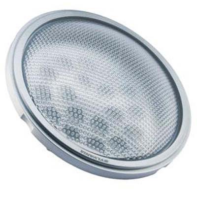  Světelný zdroj, LED žárovka pro osvětlení bazénů, PAR56, bíle svítící, 25W, 12V, vyzařovací úhel 25°, d=178mm, h=114mm