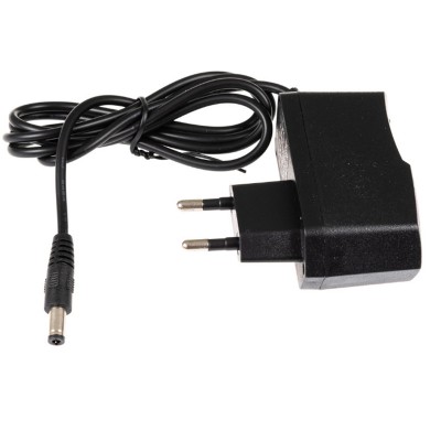 Síťový adaptér, 12V, 12W, 24W Síťový adaptér do zásuvky pro LED pásky, povrch černá, 230V - 12V, 2A, 12W/24W, IP20, s konektorem, rozměry dle typu, délka kabelu l=1m.