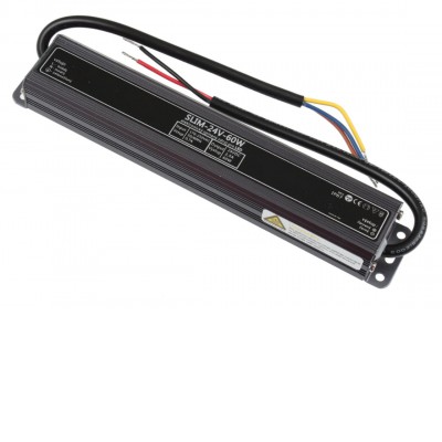 LED zdroj 24V 60W, IP67 Napájecí zdroj pro LED pásky, vstup 230V, výstup 24V, 60W, IP67, rozměry 200×35×25mm, ochrana proti přehřátí, zkratu a přetížení.