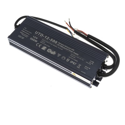 LED zdroj 12V 500W Napájecí zdroj pro LED pásky, vstup 230V, výstup 12V, 500W, IP67, rozměry 		260×92×37mm, ochrana proti přehřátí, zkratu a přetížení.