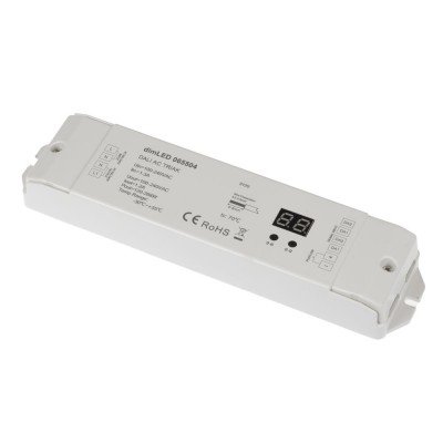 Dimmer DALI to TRIAC 0-100% 288W Stmívač osvětlení DALI nebo Switch/Dim - tlačítkem, na TRIAK, rozsah stmívání 0-100% dle možností zátěže, 1,2A max. 288W, 230V, IP20 187x46x22mm