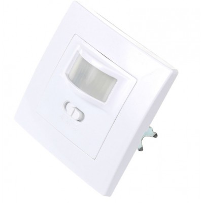 PIR 160°, 300W/1200W, IP20, KU68 PIR - Pohybové čidlo, senzor pohybu pro osvětlení, místo vypínače, do elektroinstalačí krabice KU68, materiál plast, barva bílá, záběr 160°, dosah max 9m, čas sepnutí 10s-7min, 230V, 300W/1200W, IP20, tř.2, 80x80x25mm.