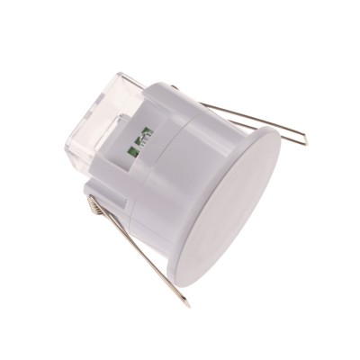 RF senzor pohybu 1200W IP54 HF - Stropní podhledové, čidlo, detektor přítomnosti, 1200W, senzor pohybu pro osvětlení, záběr 120°/360°, dosah 6m, 10s-12min, 3-2000Lx, 230V, IP54, d=76mm, h=66,2mm.