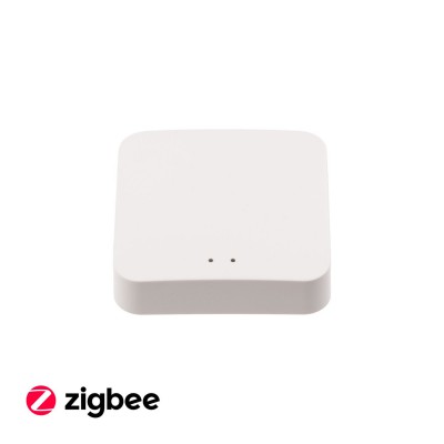 TUYA GW, WiFi ZigBee 3.0 Brána, gateway, bridge pro smart systém Tuya, WiFi 2.4GHz, Zigbee 3.0, pro komunikaci čidel a spotřebičů a Google Assistant, Alexa, napájení microUSB, 5V, IP20, rozměry 61x61x16mm