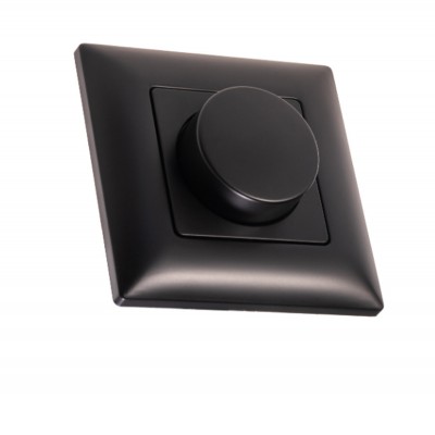 RF-DIM W stmívač TRIAC 200W KU68 RF bezdrátový přijímač + stmívač TRIAC zátěž max LED 200W, dosah až 30m, napájení 230V, IP20, rozměry 86x86x48,5mm, povrch černá, do KU68