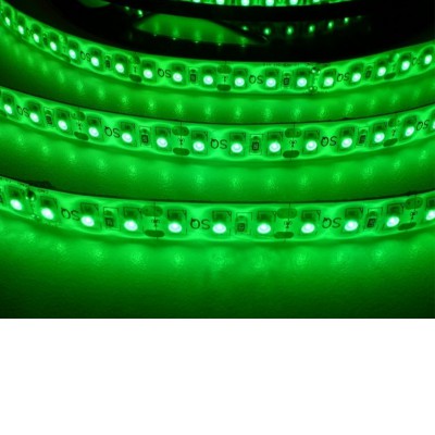 LED pásek COLOR, 120LED/m, 9,6W/m, 12V LED pásek, těleso plast, svítí zelená, 120LED/m, 9,6W/m, Ra80, dělení po 25mm, 12V, rozměry w=8mm, l=5000mm, cena za 1m