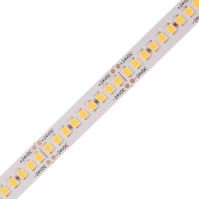 LED pásek 234LED/m, 12W/m, 24V LED pásek, těleso plast, povrch bílá, 234LED/m, 12W/m, neutrální 4000K, 2200lm, Ra80, dělení po 38,5mm, vyzař úhel 120°, IP20, 24V, rozměry w=10mm, l=5000mm, cena za 1m