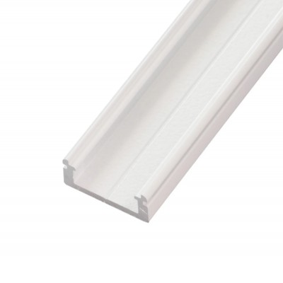 MANSIT 19x8mm Přisazený profil pro LED pásky, pro výrobu lineárního svítidla, materiál hliník, povrch bílý, max šířka LED pásků w=13mm, rozměry 19x8mm, délka dle typu