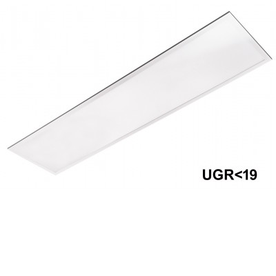 LPRE 40W, UGR<19, 120x30, backlight Stropní, podhledové, přisazené, závěsné svítidlo, těleso kov, bílá, difuzor plast mikroprisma, LED panel 40W, teplá 3000K, neutrální 4000K, denní 6000K, Ra80, UGR<19, 230V, IP40, 295x1195x30mm