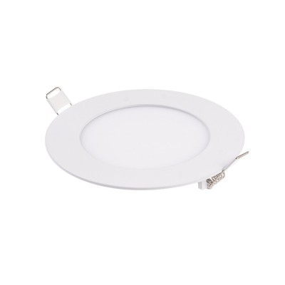 UNION PANELS RRO Stropní podhledové svítidlo, těleso hliník, povrch bílá, dufuzor plast, LED 6W, 520lm, denní 6000K, Ra80, 230V, IP20, rozměry d=120mm, h=10mm, trafo na kabelu