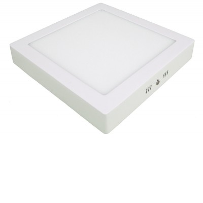 UNION PANELS CSQ Stropní přisazené svítidlo, těleso hliník, povrch bílá, dufuzor plast, LED 18W, 1650lm, teplá 3000K, Ra80, 230V, IP20, rozměry 225x225×35mm