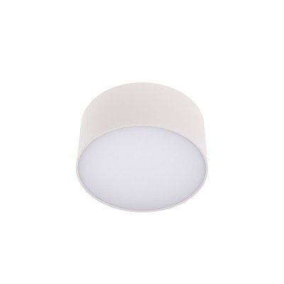 VIDUS 12W CCT TRIAC Stropní, přisazené kruhové svítidlo, těleso kov, povrch bílá, difuzor plast opál, LED 12W, 1000lm, přepín CCT teplá 3000K-denní 5000K, stmív. TRIAC, 230V, Ra90, IP20, rozměry d=120mm, h=65mm.