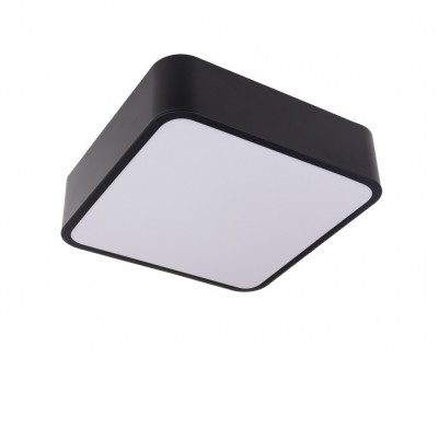 HOLSK SQ 24W, 36W, 48W, CCT, TRIAC Stropní svítidlo, čtvercové, těleso kov, povrch bílá/černá, dif plast opál, LED 24W/36W/48W, CCT přepín teplota teplá 3000K-neutr 4000K-denní 6500K, stmívatelné TRIAC, 230V, IP20, rozměry dle typu.