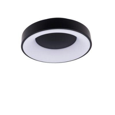 CASACU R 32W/48W/60W, CCT, TRIAC Stropní, přisazené svítidlo, těleso kov, povrch černá/bílá, difuzor plast opál, LED 32W/2570lm, 48W/3870lm, 60W/4800lm, přepín. CCT  teplota teplá 3000K-4000K-6000K, stmív TRIAC, Ra80, 230V, IP20, rozměry dle typu.