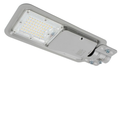 EVOS 60W, 100W, IP65 Svítidlo pro veřejné osvětlení, těleso hliník, povrch šedá, LED 60W/6500lm, 100W/11000lm, neutrální 4500K, Ra80, 230V, IP65, rozměry dle typu, sklopný držák pro montáž na výložník.