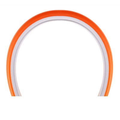 CISTIFO NEON 8x10mm Přisazený silikonový profil, povrch oranžová, vertikálně ohebný, pro instalaci LED pásků šířky max w=8mm, rozměry 8x10mm, cena za 1m.