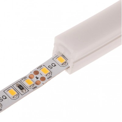 CISTIFO LED NEON 12x12mm Silikonový profil, ohebný, hranatý, pro instalaci LED pásků šířky max w=8mm, s příkonem pásku max w=9,6W/m, rozměry 12x12mm, cena za 1m