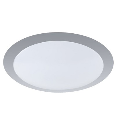 GONZALO LED 12W Stropní svítidlo, materiál plast, povrch titan, kryt plast opál, LED 1x12W, teplá 3000K, 1050lm, stmívatelné, 230V, IP20, tř.1, rozměry d=340mm, h=90mm.