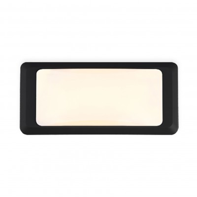 CHOCO Venkovní nástěnné svítidlo, těleso plast černá nebo bílá, difuzor plast opál, LED 12W, neutrální 4000K, 1080lm, 230V, IP65, rozměry 230x110x80mm.