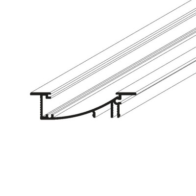 WAKE PROFIL 53x13,5mm Vestavný zápustný profil, materiál hliník, povrch surový/bílá/černá/elox šedostříbrný mat, max šířka LED pásků 8mm, boční úchyt LED pásků, rozměry 53x13,5mm, délka dle typu, svítí dolů, nebo nahoru