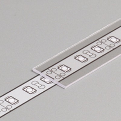 DNB 15,2x0,8mm Nasouvací difuzor k profilu pro LED pásky, materiál polykarbonát PC/PP, povrch transparentní/matný/opál, rozměry 15,2x0,8mm, délka dle typu.
