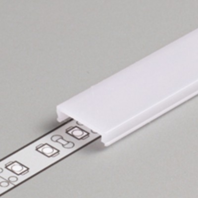 DCC 13,1x3,8mm Difuzor k profilu pro LED pásky nacvakávací, materiál PMMA, povrch opál, propustnost 70%, rozměry 13,1x3,8mm, l=4000mm