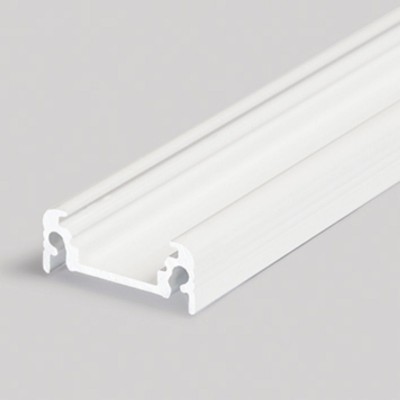 CHENO profil Přisazený, stropní profil pro LED pásky, materiál hliník, povrch bílý, max šířka LED pásků w=10mm, rozměry 20x8mm, l=2000mm